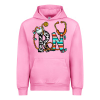 Fuchsia Pink rn nurse Urban Hoodie - CowhideDigitalArt