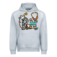 Heather Grey rn nurse Urban Hoodie - CowhideDigitalArt