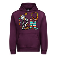 Mauve Wine rn nurse Urban Hoodie - CowhideDigitalArt