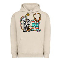 Pigment French Oak rn nurse Urban Hoodie - CowhideDigitalArt