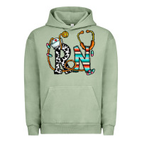 Pigment Oil Green rn nurse Urban Hoodie - CowhideDigitalArt