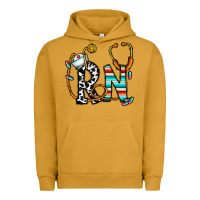 Pigment Peanut Butter rn nurse Urban Hoodie - CowhideDigitalArt