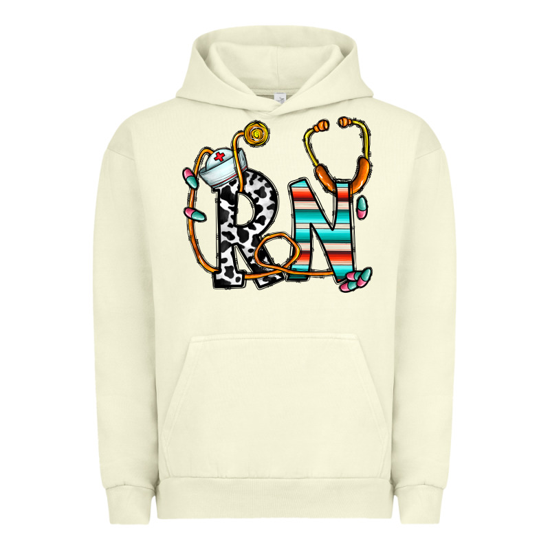 Rn Nurse Urban Hoodie by CowhideDigitalArt | Teevron