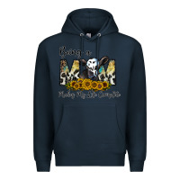 Navy being a mom makes my life complate Premium Hoodie - CowhideDigitalArt