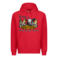 Red being a mom makes my life complate Premium Hoodie - CowhideDigitalArt