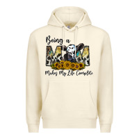 Sandshell being a mom makes my life complate Premium Hoodie - CowhideDigitalArt
