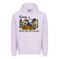 Lilac being a mom makes my life complate Premium Hoodie - CowhideDigitalArt