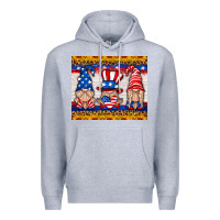 Heather Grey usa gnome mouse pad Premium Hoodie - HRA Design Shop