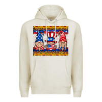Oatmeal Heather usa gnome mouse pad Premium Hoodie - HRA Design Shop