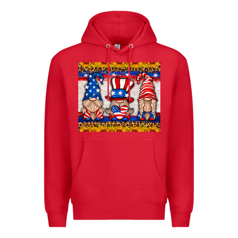 Usa Gnome Mouse Pad Premium Hoodie by HRA Design Shop | Teevron
