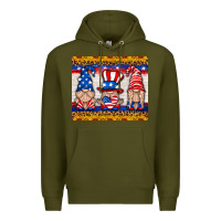 Army Green usa gnome mouse pad Premium Hoodie - HRA Design Shop