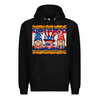 Black usa gnome mouse pad Premium Hoodie - HRA Design Shop