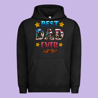 Best Dad Ever Urban Hoodie Designed By Hra Design Shop