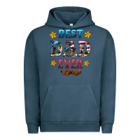 Pigment Midnight Navy best dad ever Urban Hoodie - HRA Design Shop