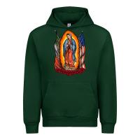 Forest Green our lady Urban Hoodie - RacoonDesign