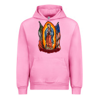 Fuchsia Pink our lady Urban Hoodie - RacoonDesign
