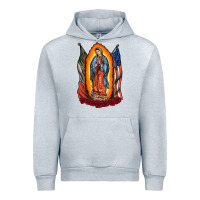 Heather Grey our lady Urban Hoodie - RacoonDesign