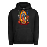 Pigment Black our lady Urban Hoodie - RacoonDesign