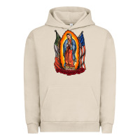 Pigment French Oak our lady Urban Hoodie - RacoonDesign