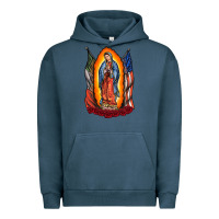 Pigment Midnight Navy our lady Urban Hoodie - RacoonDesign