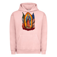 Pigment Salmon our lady Urban Hoodie - RacoonDesign