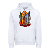 White our lady Urban Hoodie - RacoonDesign