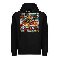 Black christmas horse leopard tartan Premium Hoodie - FaDigitalArtStudio