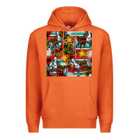 Carrot christmas horse leopard tartan Premium Hoodie - FaDigitalArtStudio