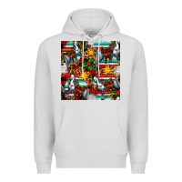 Dove Grey christmas horse leopard tartan Premium Hoodie - FaDigitalArtStudio