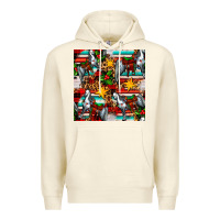 Sandshell christmas horse leopard tartan Premium Hoodie - FaDigitalArtStudio