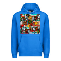 True Royal christmas horse leopard tartan Premium Hoodie - FaDigitalArtStudio
