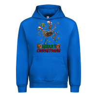 Cobalt merry christmas deer skeleton Urban Hoodie - FaDigitalArtStudio