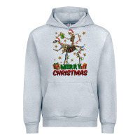 Heather Grey merry christmas deer skeleton Urban Hoodie - FaDigitalArtStudio