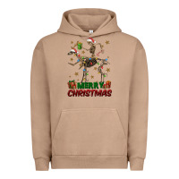 Pigment Burro merry christmas deer skeleton Urban Hoodie - FaDigitalArtStudio