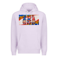 Lilac usa gnome license plate Premium Hoodie - HRA Design Shop