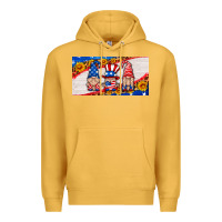 Mustard usa gnome license plate Premium Hoodie - HRA Design Shop