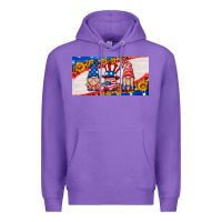 Purple usa gnome license plate Premium Hoodie - HRA Design Shop