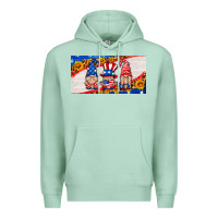 Seafoam usa gnome license plate Premium Hoodie - HRA Design Shop