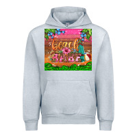 Heather Grey beach babe Urban Hoodie - HRA Design Shop