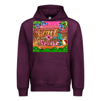 Mauve Wine beach babe Urban Hoodie - HRA Design Shop