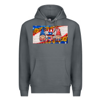 Rock usa gnome license plate Premium Hoodie - HRA Design Shop