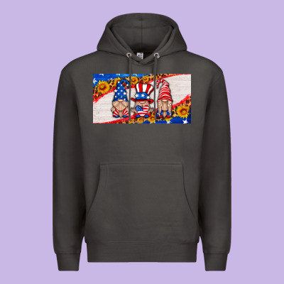 Usa Gnome License Plate Premium Hoodie Designed By Hra Design Shop