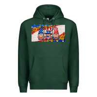 Sports Green usa gnome license plate Premium Hoodie - HRA Design Shop