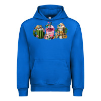 Cobalt mexican day of the dead coffee cups Urban Hoodie - FaDigitalArtStudio