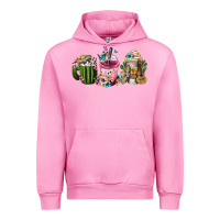 Fuchsia Pink mexican day of the dead coffee cups Urban Hoodie - FaDigitalArtStudio