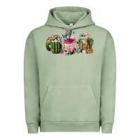 Pigment Oil Green mexican day of the dead coffee cups Urban Hoodie - FaDigitalArtStudio