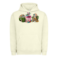 Pigment Pistachio mexican day of the dead coffee cups Urban Hoodie - FaDigitalArtStudio