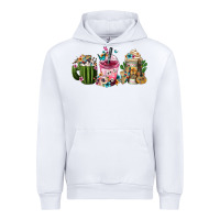 White mexican day of the dead coffee cups Urban Hoodie - FaDigitalArtStudio
