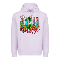 Lilac christmas icu nurse Premium Hoodie - FaDigitalArtStudio