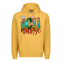 Mustard christmas icu nurse Premium Hoodie - FaDigitalArtStudio